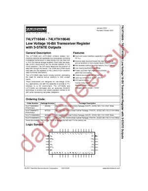 74LVTH16646MEA datasheet  